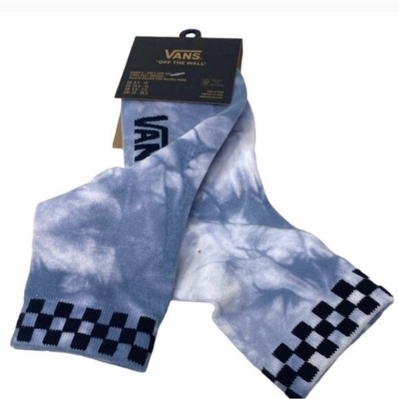 Vans Peek-A-Check Half Crew Sock- Ashley Blue - Picture 1 of 5